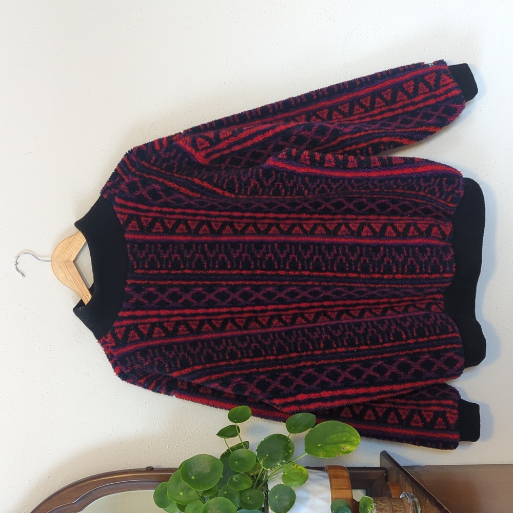 Winter Park Colorado | Cyn Bad | Vintage | Oversized Fleece Ski Sweater | XL - Picture 8 of 8